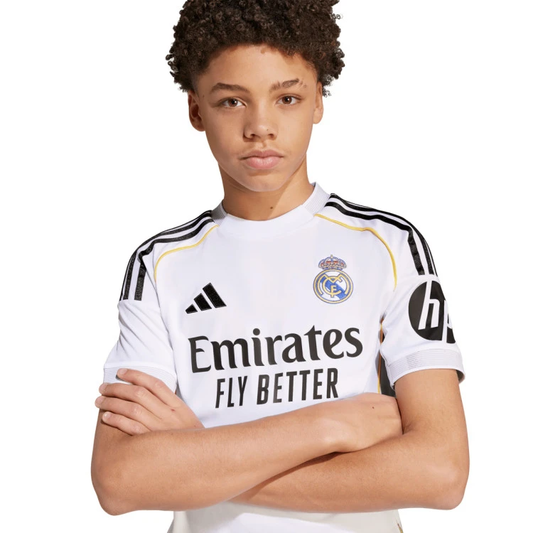 Camiseta adidas Real Madrid Primera Equipación 2025-2026 Niño 4 Camiseta adidas Real Madrid Primera Equipación 2025-2026 Niño